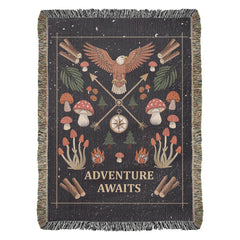 Adventure Awaits - Woven Blanket